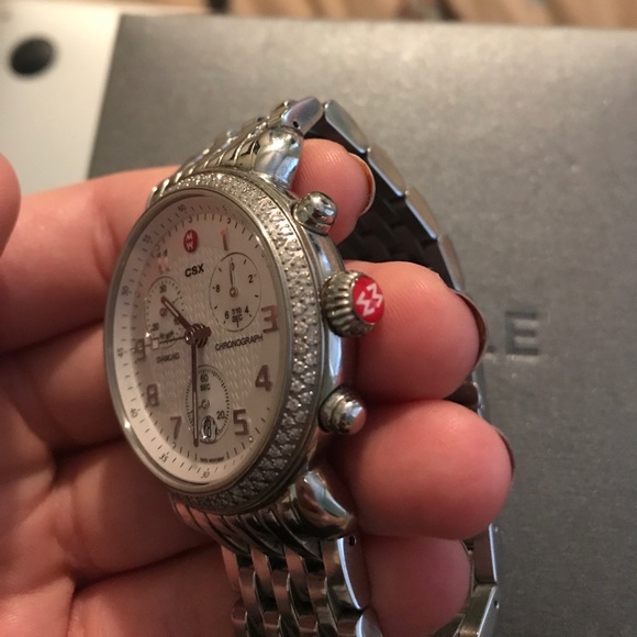 Michele watch: CSX diamond chronograph - Picture 3 of 7